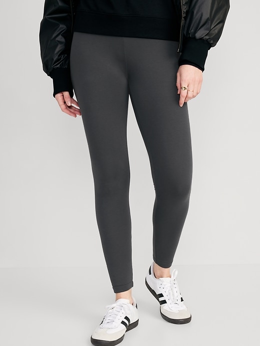Image number 1 showing, High Waisted Fleece-Lined Leggings for Women