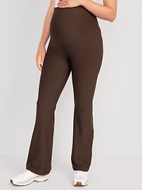 Maternity Full Panel PowerSoft Flare Leggings