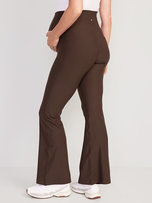 Image number 2 showing, Maternity Full Panel PowerSoft Flare Leggings