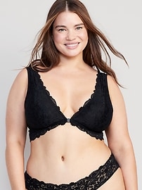 View large product image 7 of 8. Lace Front-Close Bralette