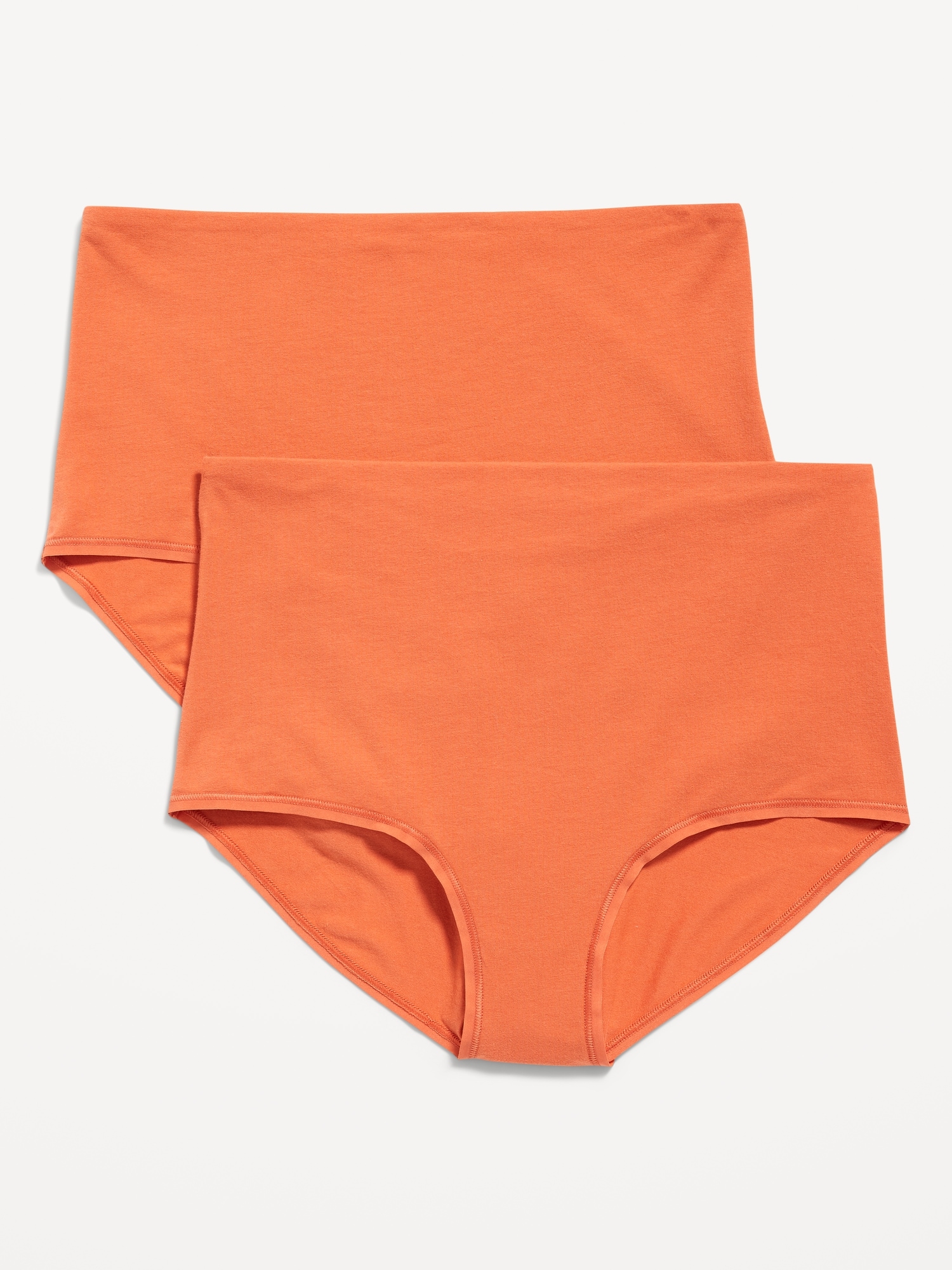 WEANT Underwear Women Pack Cotton Women's Underwear Cotton Super High  Waisted Briefs Stretch Full Coverage Panties (5pcs:4X-Large, Orange AbG) 