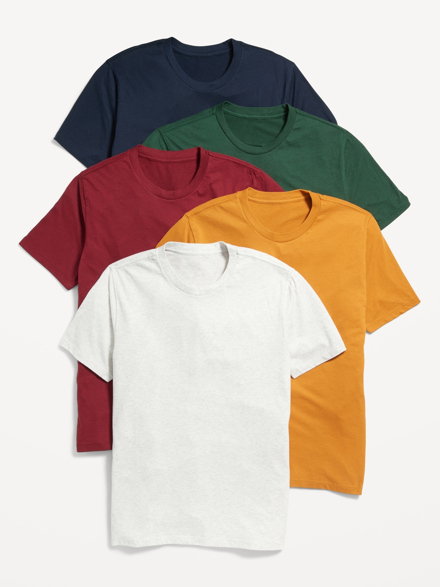 Soft-Washed Solid T-Shirt 5-Pack Old Navy