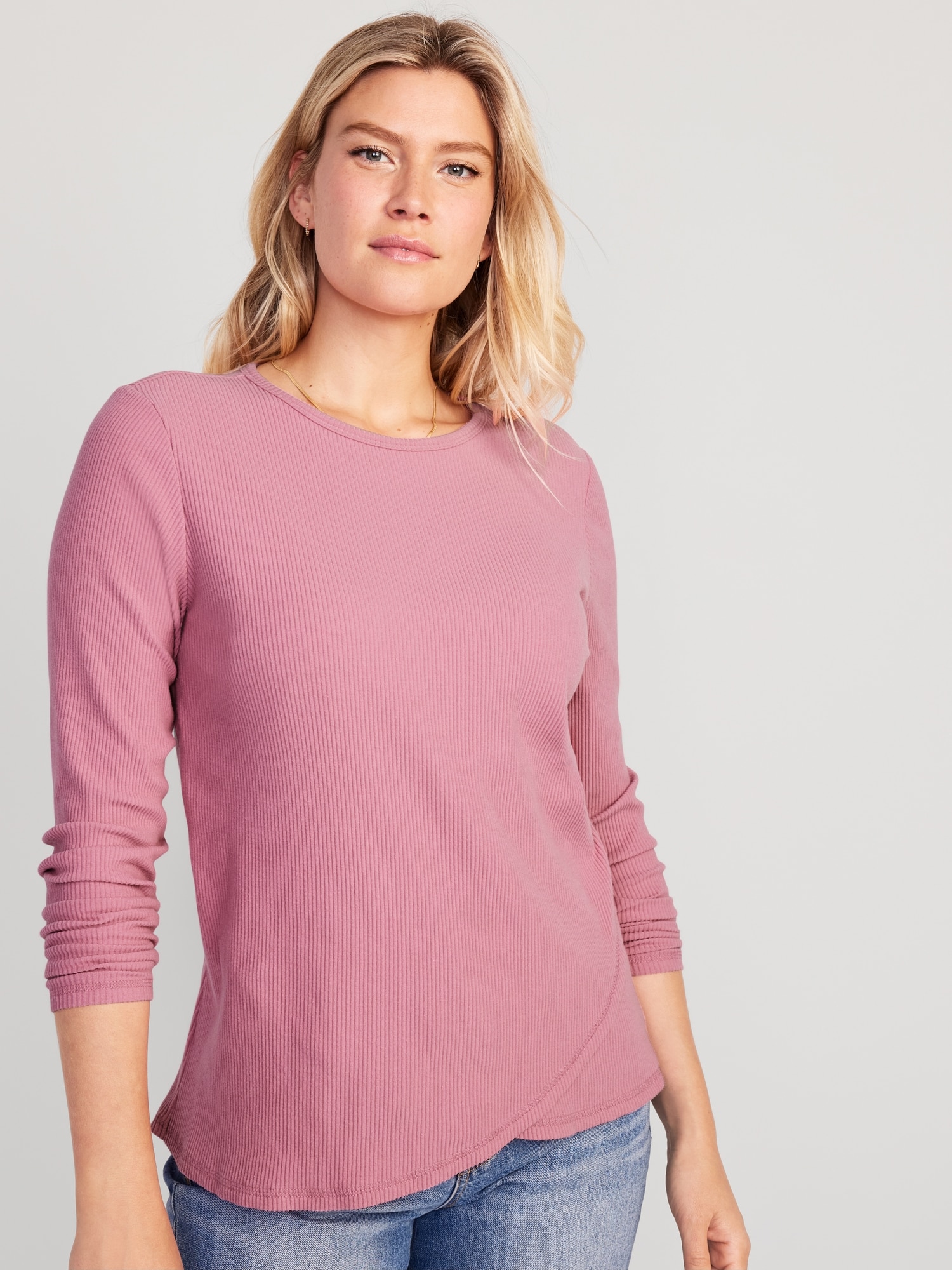 Maternity Long Sleeve Wrap Front T-Shirt