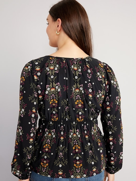 Image number 6 showing, Long-Sleeve Lace-Trim Top