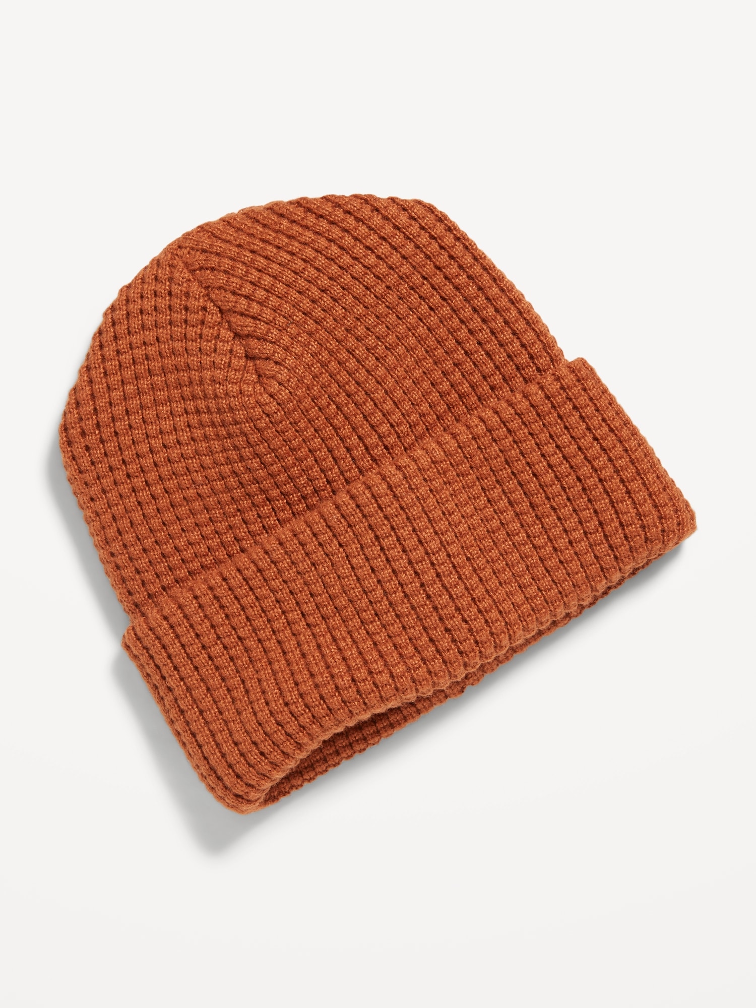 Gender-Neutral Rib-Knit Wide-Cuff Beanie Hat for Kids