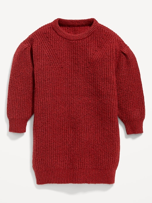 View large product image 1 of 1. Cocoon Crew-Neck Sweater Dress for Toddler Girls