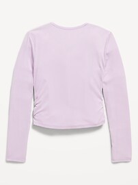 View large product image 4 of 4. UltraLite Long-Sleeve Faux-Shrug Top for Girls