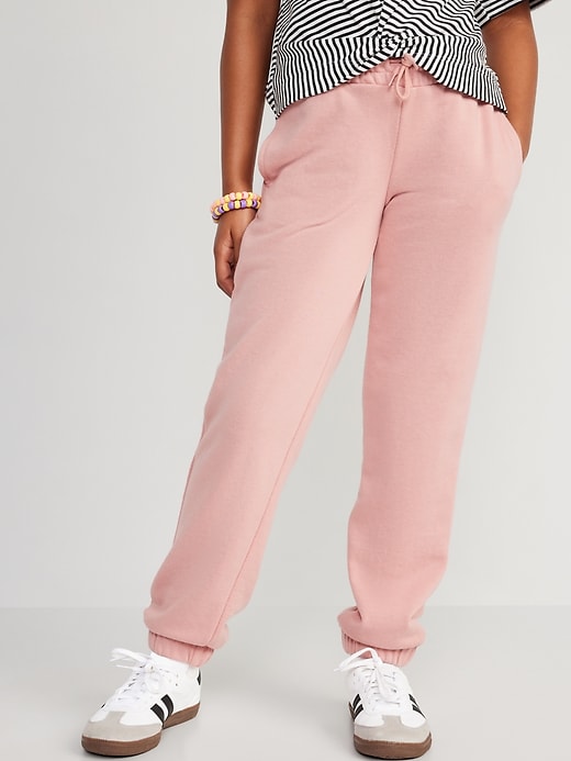 Cinched-Hem Jogger Sweatpants for Girls