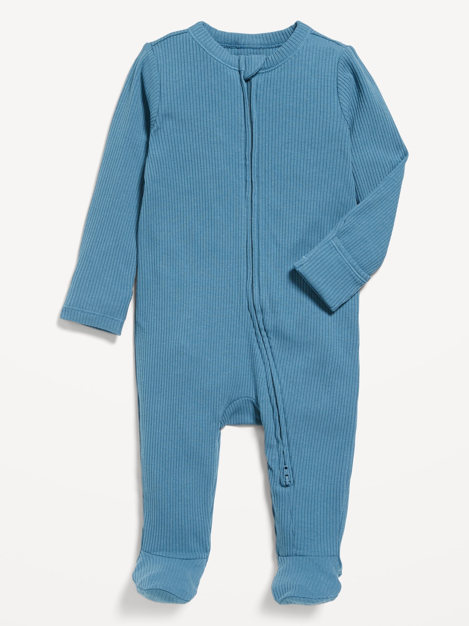 Unisex Sleep & Play Rib-Knit Footed One-Piece for Baby