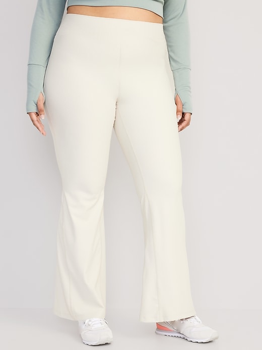 Image number 7 showing, Extra High-Waisted PowerSoft Ribbed Super Flare Leggings