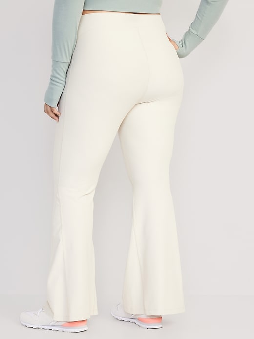 Image number 8 showing, Extra High-Waisted PowerSoft Ribbed Super Flare Leggings