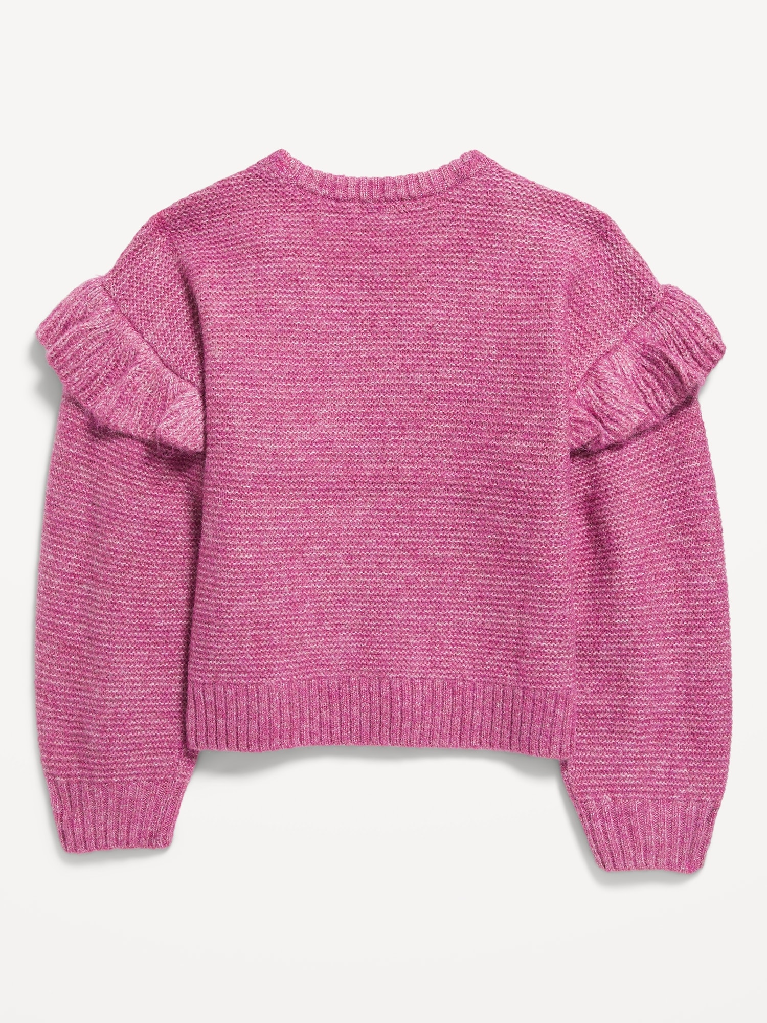 Ruffled Crew-Neck Pullover Sweater for Girls | Old Navy