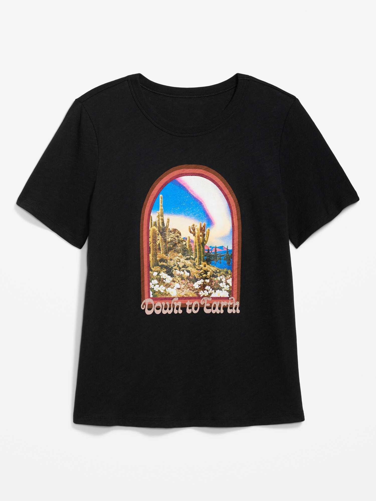 COVERNATのSlub Needle and Thread Graphic T-Shirt 全2色 EveryWear Slub-Knit Graphic T-Shirt | Old Navy