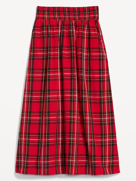 Image number 4 showing, High-Waisted Smocked Midi Skirt