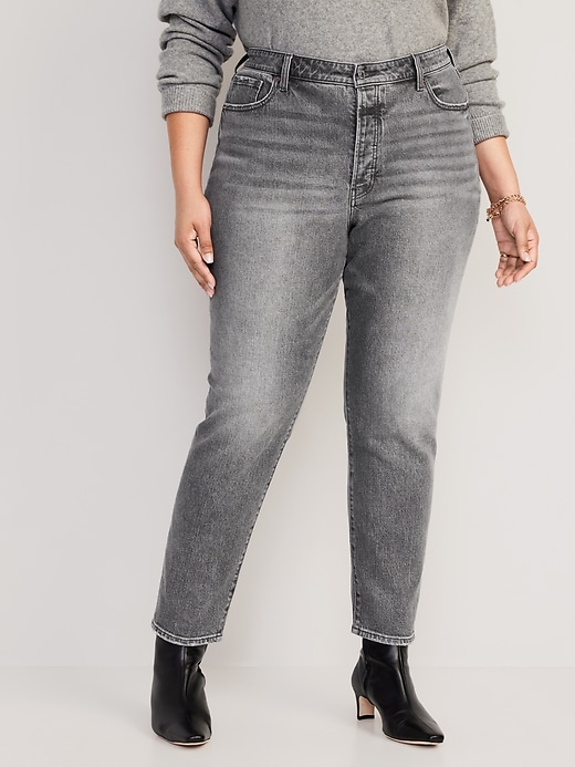Image number 7 showing, High-Waisted Button-Fly OG Straight Ankle Jeans
