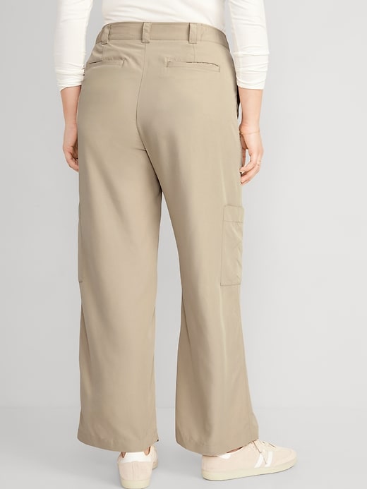 Image number 6 showing, Mid-Rise Cargo Wide-Leg Pants