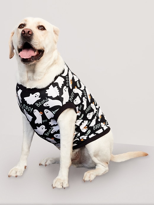 View large product image 1 of 2. Halloween-Print Jersey-Knit T-Shirt for Pets
