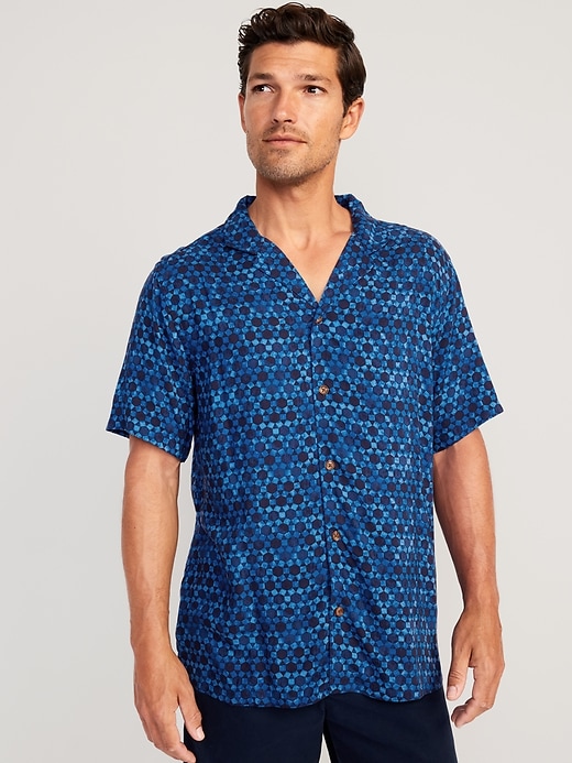 Image number 1 showing, Matching Print Camp Shirt