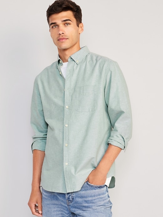 Regular-Fit Non-Stretch Everyday Oxford Shirt for Men | Old Navy