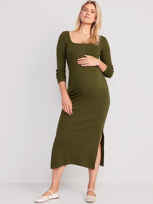 bodycon roll neck dress Brandy Henley Sweater Dress – Chloe Kristyn main image 1