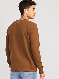 Long-Sleeve Built-In Flex Waffle-Knit T-Shirt for Men | Old Navy