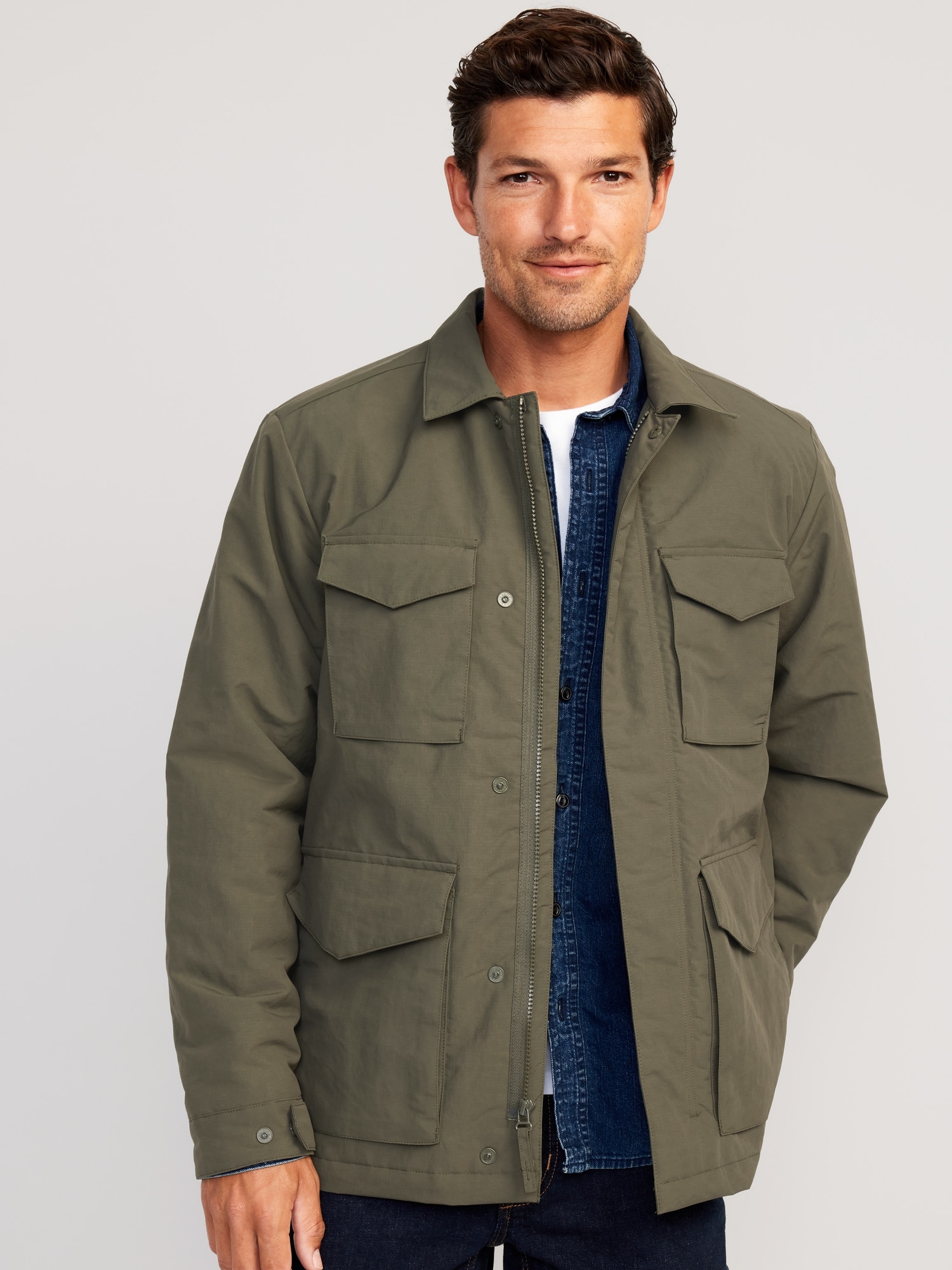 Old Navy PowerSoft Coze Edition Zip-Front Jacket for Men - ShopStyle