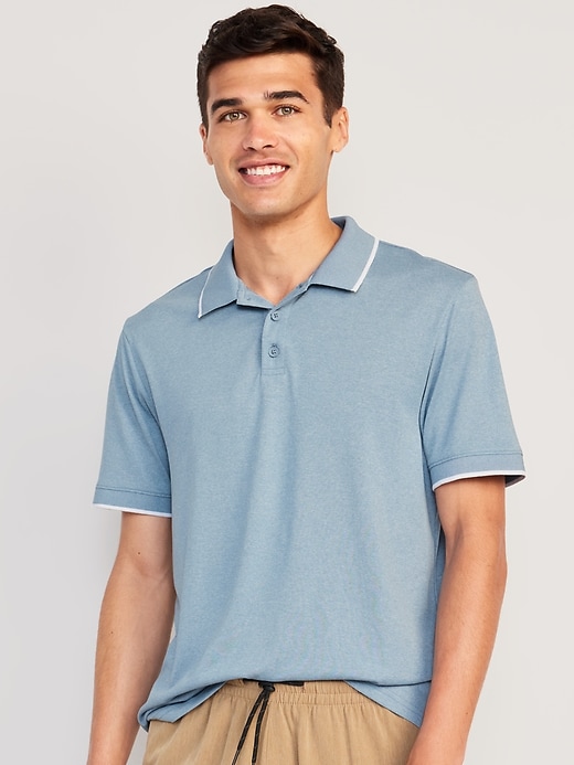 Image number 1 showing, Tipped-Collar Tech Core Polo