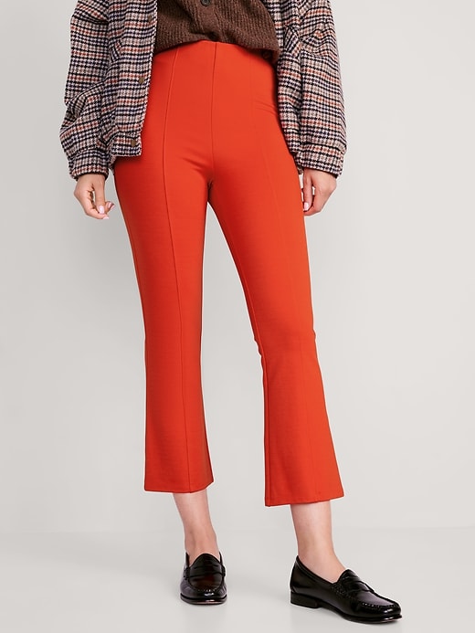 Image number 1 showing, Extra High-Waisted Stevie Crop Kick Flare Pants