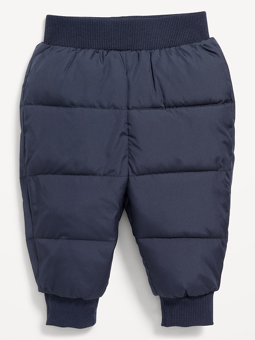 View large product image 1 of 2. Rib-Knit-Waist Frost Free Puffer Pants for Baby