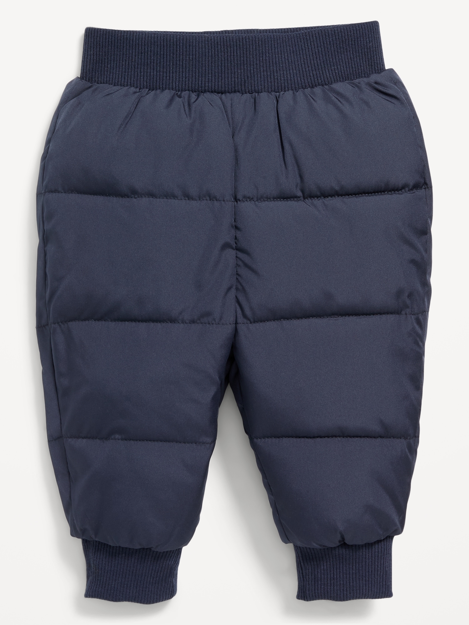 Rib-Knit-Waist Frost Free Puffer Pants for Baby
