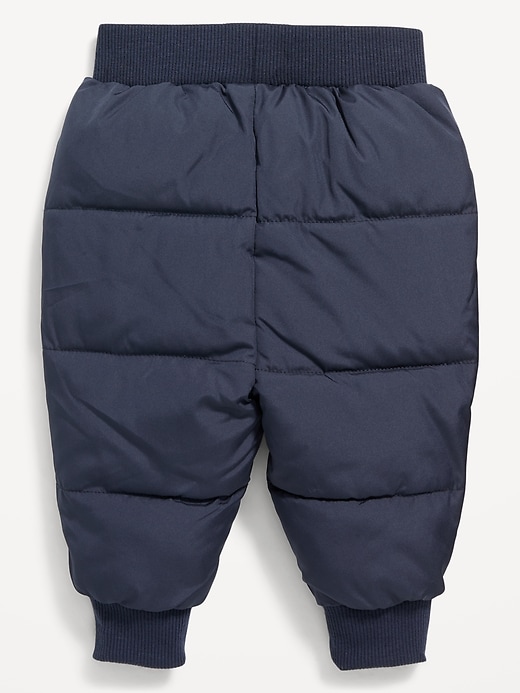 View large product image 2 of 2. Rib-Knit-Waist Frost Free Puffer Pants for Baby