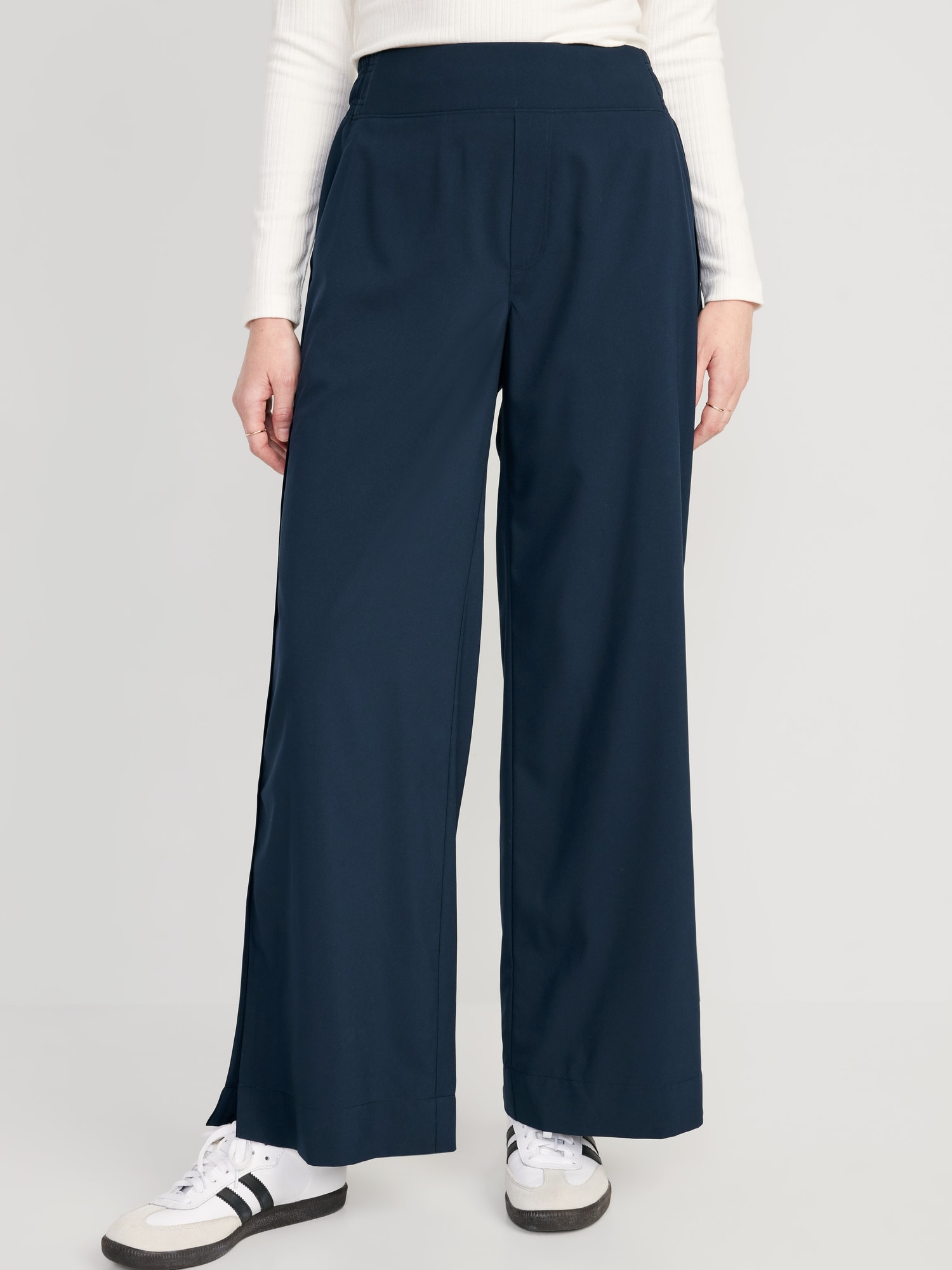 Tapered Navy Blue Pants