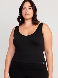 View large product image 6 of 7. Rib-Knit Seamless Tank Top