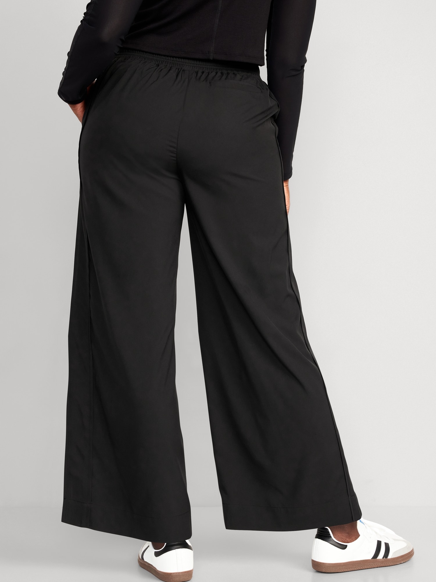 Black High-rise wool wide-leg trousers | Marni | MATCHES UK