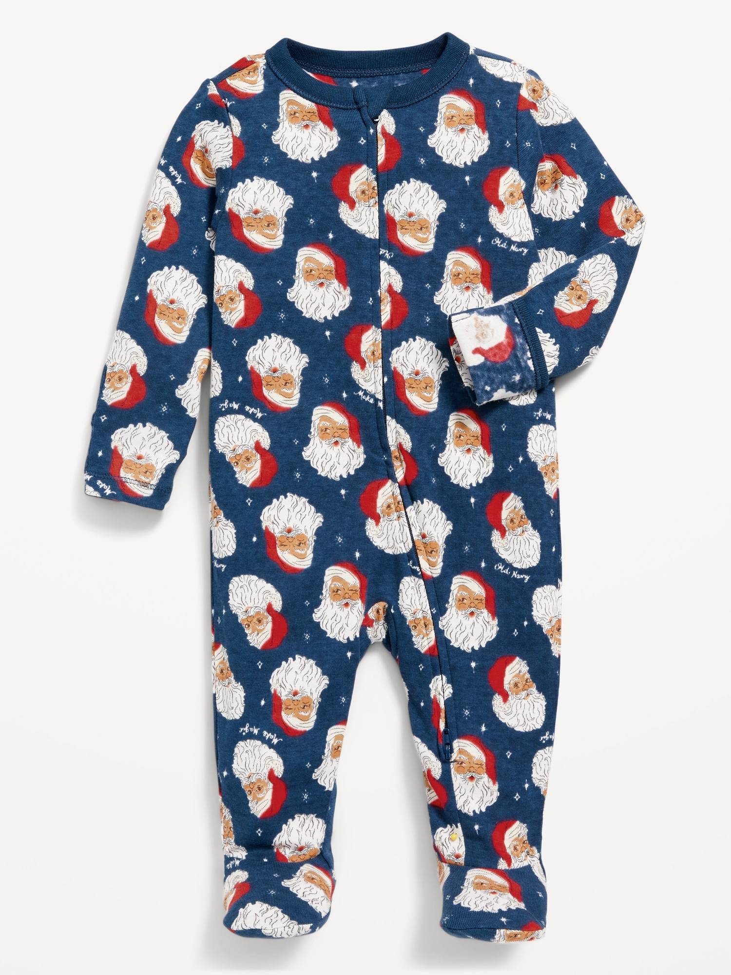 Unisex Sleep & Play 2-Way-Zip Footed One-Piece for Baby | Old Navy