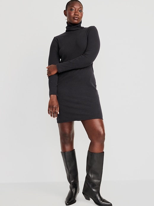 Image number 4 showing, Fitted Ribbed Mini Dress