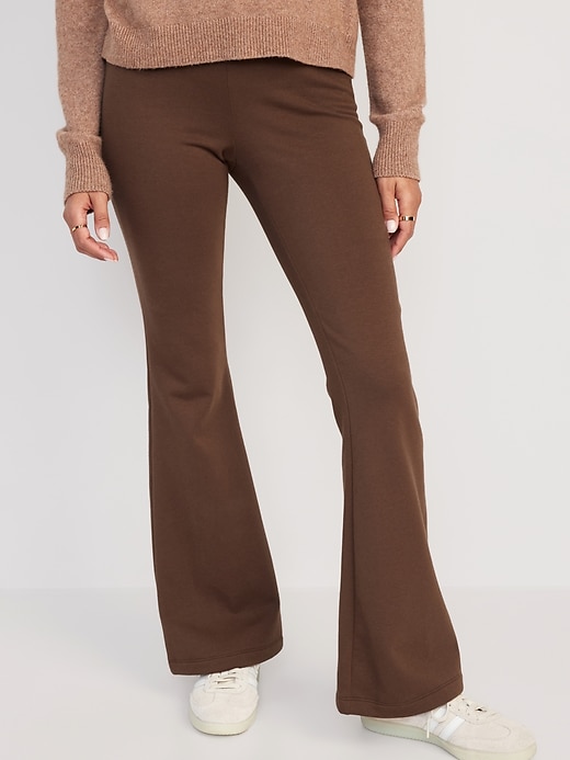 Image number 1 showing, High Waisted Flare Fleece-Lined Leggings for Women