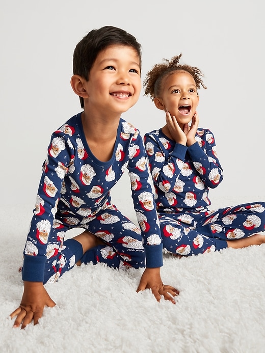 View large product image 1 of 4. Matching Unisex Printed Pajama Set for Toddler & Baby