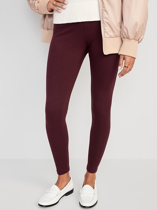 Image number 1 showing, High Waisted Fleece-Lined Leggings for Women