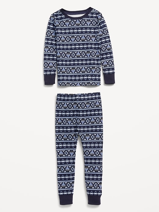 View large product image 2 of 3. Matching Unisex Printed Snug-Fit Pajama Set for Toddler & Baby