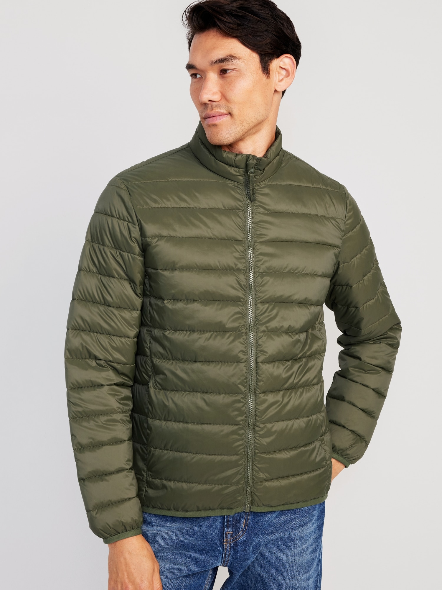 Water-Resistant Narrow-Channel Puffer Jacket for Men | Old Navy