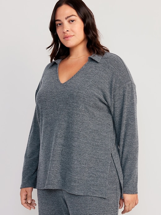 Image number 7 showing, Rib-Knit Lounge Sweater