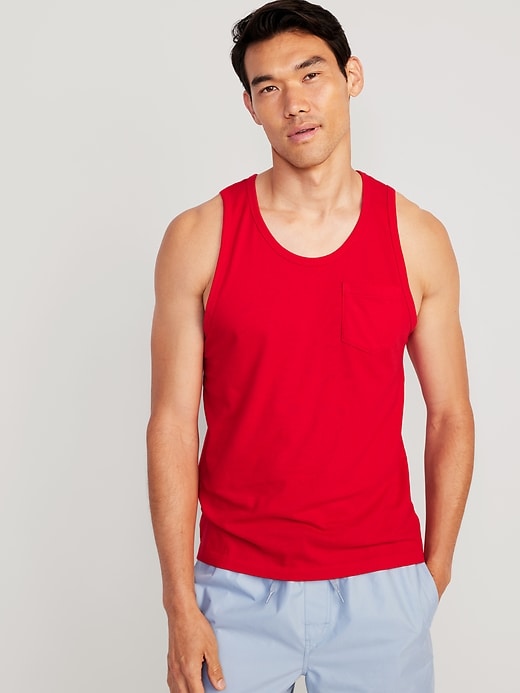 View large product image 2 of 3. Classic Pocket Tank Top 3-Pack