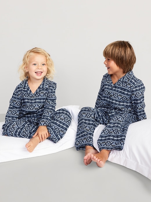 View large product image 1 of 4. Unisex Printed Pajama Set for Toddler & Baby