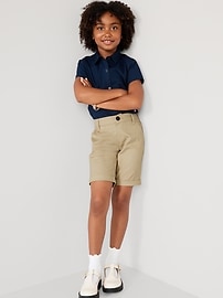 View large product image 3 of 4. School Uniform Pull-On Bermuda Shorts for Girls