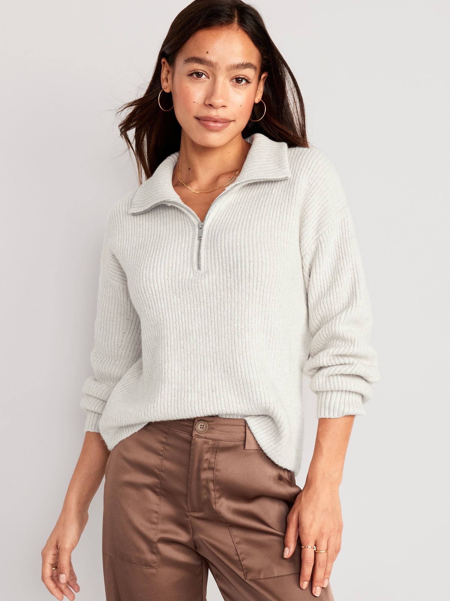 Up To 56% Off on Womens Sweatshirt Half Zip Co