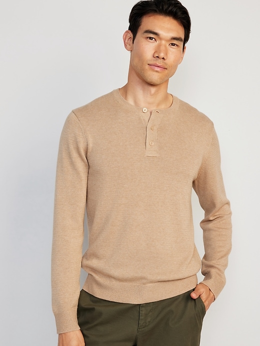 Image number 1 showing, Henley Sweater