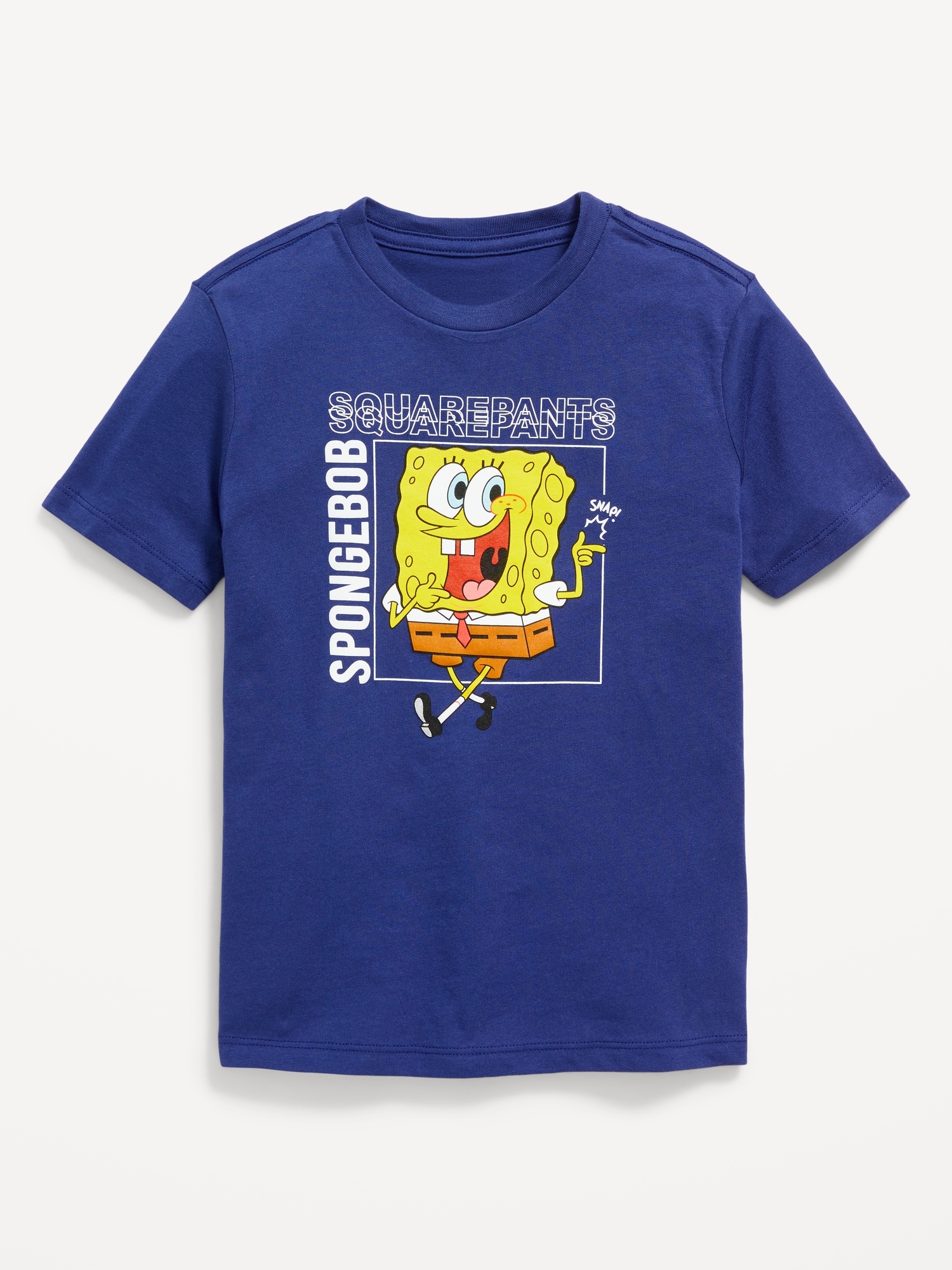 Little & Big Girls Crew Neck Spongebob Short Sleeve Graphic T