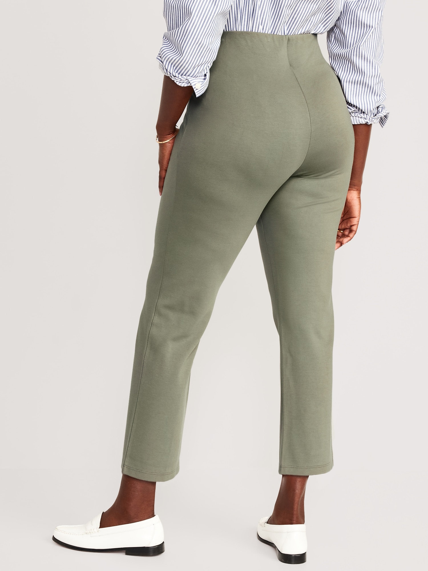 Extra High-Waisted Stevie Straight Taper Ankle Pants for Women, Old Navy  in 2023