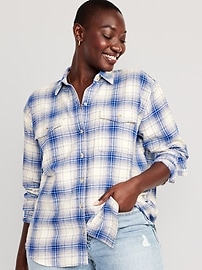 Loose Flannel Boyfriend Shirt